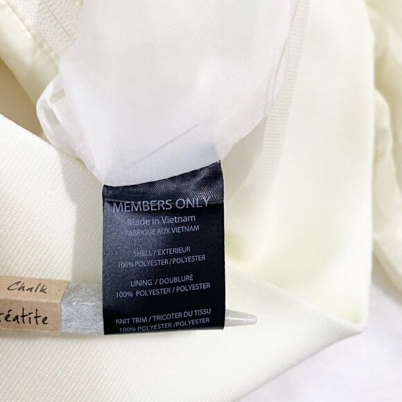 MO x Members Mark pale yellow long sleeve crop length full zipper jacket - Picture 7 of 10